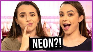 Merrell Twins NEON CHALLENGE  Closet Wars [upl. by Kuehnel334]