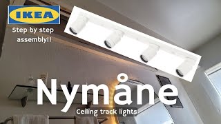 How to install Ikea ceiling light tracks Nymåne [upl. by Ariom]