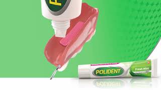 Polident Adhesive  Perekat Gigi Palsu 15s [upl. by Alexis69]