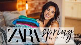 ZARA SPRING TRYON HAUL  2022 [upl. by Saenihp801]