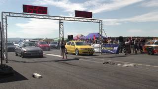 Honda Civic B16A2 Turbo vs Seat Leon 19 TDI  🚗💭 Drag race 🚦 Diesel smoke TDI [upl. by Lilian]