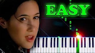 Vanessa Carlton  A Thousand Miles  EASY Piano Tutorial [upl. by Torin]