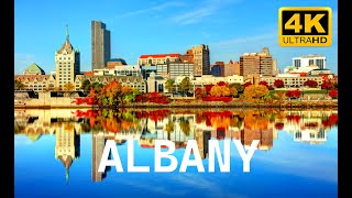 Beauty of Albany New York State Capital USA in 4K World in 4K [upl. by Essirehc]