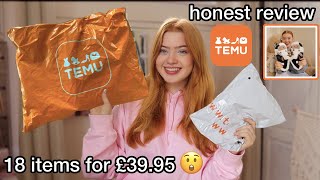 TEMU HAUL  18 items for £3995 😲 HONEST REVIEW  Ruby Rose UK [upl. by Mel]