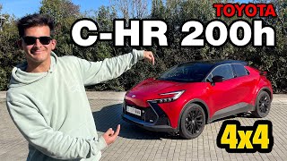 Prueba nuevo Toyota CHR 200h AWDi 2024 un SUV híbrido 4x4 etiqueta ECO [upl. by Lanny]