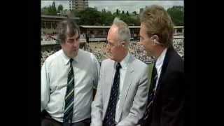 Johnners revenge on Aggers at Edgbaston 1993 [upl. by Ahsoym]