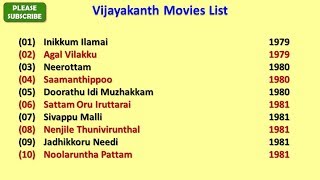 Vijayakanth Movies List [upl. by Notsla]