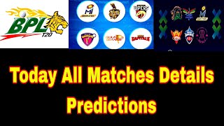 Today Match Prediction  Match Prediction  Match Prediction Today  Today ALL Matches Details [upl. by Yoko]