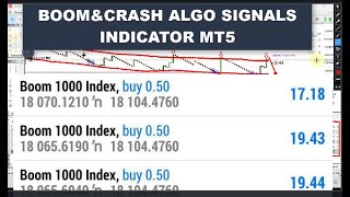 Boom Crash Algo Signals Indicator MT5 Free Download [upl. by Adiraf]