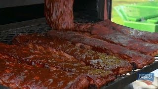 Buttering Up Ribs  BBQ Pitmasters [upl. by Nielson379]