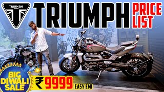 NEW 2022 All Triumph Bikes Complete Price List 🔥 Ft Trident 660 Rocket 3 GT amp Street TwinTriple 💥 [upl. by Ecinnahs]