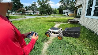 REMOTECONTROLLED MOWER takes on OVERGROWN MESS [upl. by Harehs]