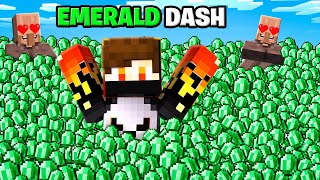 i Became Emerald Dash To Troll Villager In Minecraft [upl. by Irat246]