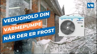 Sådan vedligeholder du din luft til luft varmepumpe udedel i sne og frostvejr [upl. by Lorrimer]