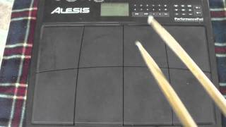 ALESIS PERFORMANCE PAD TEST [upl. by Helsie]