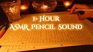 Cozy ASMR  Night Studying Alone at Home  Handwriting 1 Hour  ASMR Sound of Letters [upl. by Sewellyn133]