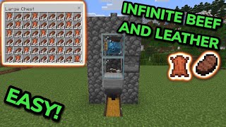 EASIEST 121 COW FARM TUTORIAL in Minecraft Bedrock MCPEXboxPSNintendo SwitchPC [upl. by Chuu994]