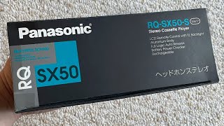 FULL SET PANASONIC SX50 Walkman Cassette Player Near Mint Silver Working [upl. by Ejrog776]