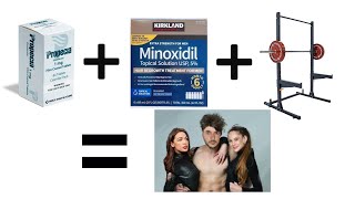 What I do every day to stop hair loss The Big 3 Finasteride minoxidil leg training [upl. by Giwdul]