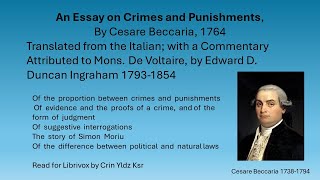 An Essay on Crimes and Punishments by Cesare Beccaria 1764 [upl. by Arjan]