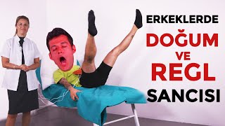 ERKEK YOUTUBER VE YAYINCILAR DOĞUM VE REGL SANCISINI DENEDİ [upl. by Gehlbach]