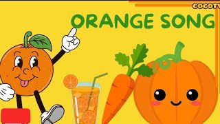 The Orange Song  Rhyme for Preschool Learn color Name with Rhyme [upl. by Siraval]