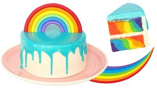 RECETTE RAINBOW CAKE FACILE 🌈🍰  GÂTEAU ARCENCIEL [upl. by Anaujat486]