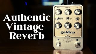 UAFX Golden Reverberator Four Reverb Sound Demos [upl. by Karlise532]