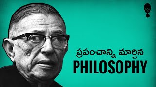 WHAT IS EXISTENTIALISM JeanPaul Sartre Philosophy  Think Telugu Podcast [upl. by Domenic364]