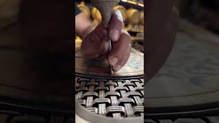 🔥Carving process💥 wood backgammon woodworking [upl. by Haididej445]