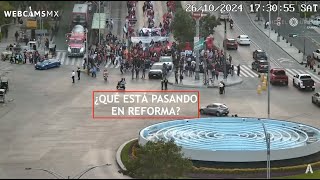 🏳️ PASEO DE LA REFORMA  ¿Manifestantes en Reforma CDMX EnVivo [upl. by Haceber]