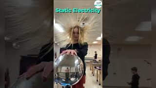 Static Electricity 🤔⚡ Shorts shortfeed physics scienceexperiment [upl. by Henricks]