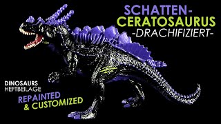 Schleich ® Ceratosaurus  Custom Trash for Beginners  Teil 2  OOAK Schattendrache für Eldrador [upl. by Saidnac]