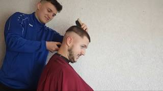 Hair Tutorial 13  Haare  Übergang selber Schneiden Männer  Skin fade  Stream [upl. by Diamante]