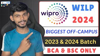 Wipro WILP 2024  Mega Hiring Is Back  Bca Bsc 2023 amp 24 Batch  MTech With Job [upl. by Fridlund458]