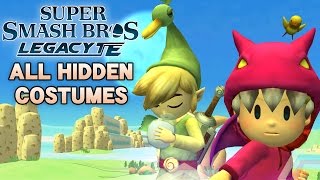 All HIDDEN Z COSTUMES in Super Smash Bros Legacy Tournament Edition TE  Project M – Aaronitmar [upl. by Barker]