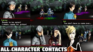 Persona 2 Innocent Sin  ALL Character Demon Contacts [upl. by Erin760]