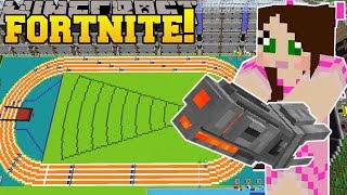 Minecraft OLYMPICS STADIUM  FORTNITE BATTLE ROYALE  Modded MiniGame [upl. by Ecilef]