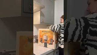 ASMR unboxing  my new Nespresso unboxing asmr cleanwithme [upl. by Adnilra]