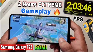 Samsung Galaxy F22 Pubg BGMI Test Gaming review  FPS Graphic settings  Samsung F22 Battery test [upl. by Maia740]