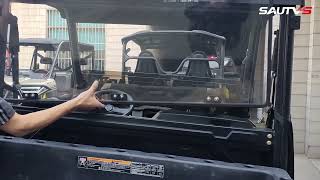 SAUTVS Installation of Rear Full Windshield for Polaris Ranger XP 1000 Crew Diesel XP 900 20172025 [upl. by Cira822]