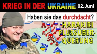 02JUNI FÜRCHTERLICHE PLANUNG  Russen setzen über den Fluss und sterben dort  UkraineKrieg [upl. by Herrick]