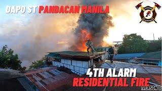 4th Alarm Residential Fire Dapo St Pandacan Manila  Iverson Fire Rescue Volunteer  1112024 [upl. by Sascha524]