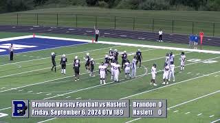 962024 Brandon Varsity Football vs Haslett [upl. by Ettevad]