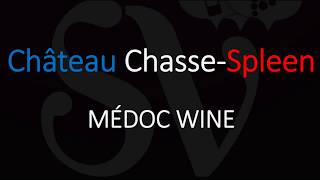 Winery Information amp How to Pronounce Château ChasseSpleen  Médoc Bordeaux Wine [upl. by Arocahs]