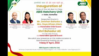 Inauguration Ceremony of ABIS Hatchery Unit Kolar Karnataka [upl. by Oakes]