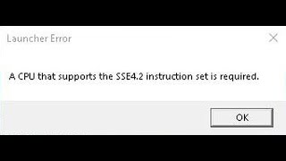 🔪 A CPU that supports the SSE42 instruction set is required [upl. by Tamaru]