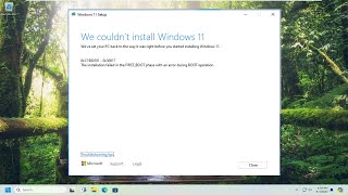 Error 0xc1900101 on Windows 11 Installation Assistant Guide [upl. by Cherida313]