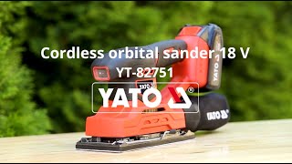 YT82751 18V Cordless Orbital Sander 90x187mm Body OnlyYATOPOWER TOOLSHAMMERDRILLCORDLESS [upl. by Yv]