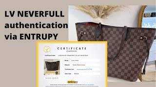 HOW TO INSTANTLY AUTHENTICATE LV BAG VIA ENTRUPY [upl. by Rehnberg]